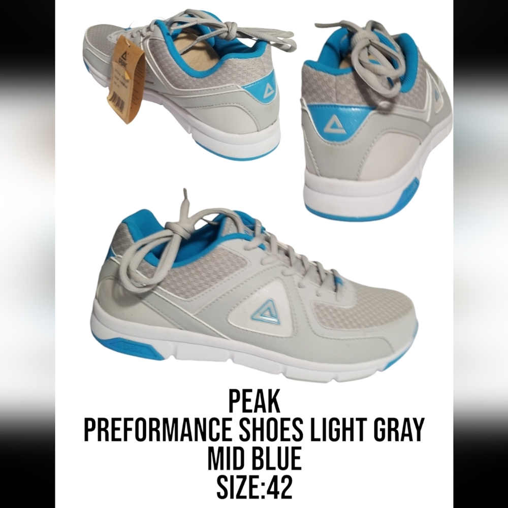 Peak Performance Shoes Light Gray and Blue